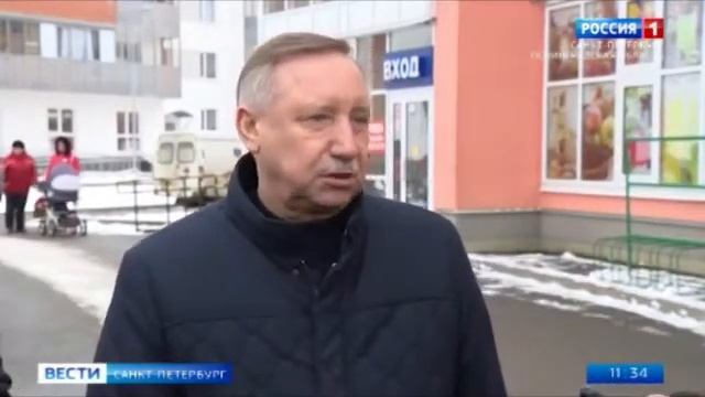 Визит губернатора Санкт Петербурга Беглова А Д в Петродворцовый район смотреть онлайн