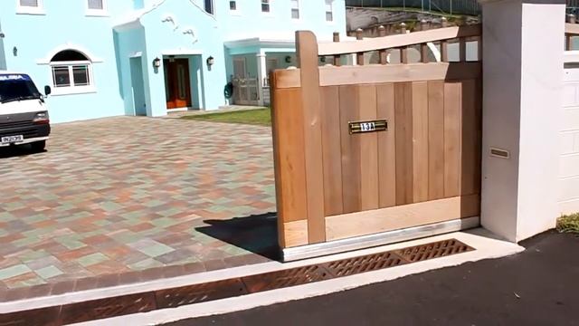 Откатные деревянные ворота автомат смотреть онлайн