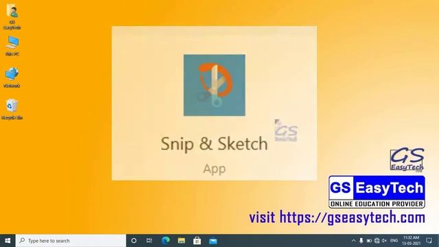 Windows 10 Screen Snipping Tool Snip & Sketch GS EasyTech Learn Office смотреть онлайн