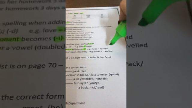 Video # 2 Grammar (The Simple Past & The Past Continuous) 9th Grade - Part 2 смотреть онлайн
