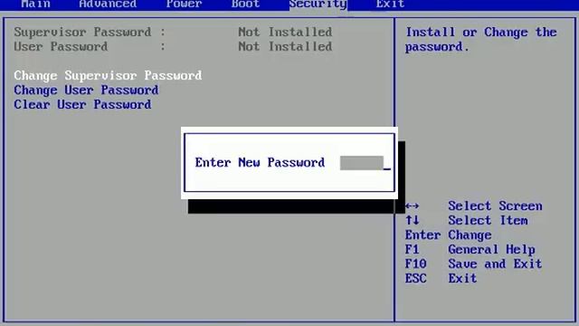 Configuracion De  Bios  Setup Utility