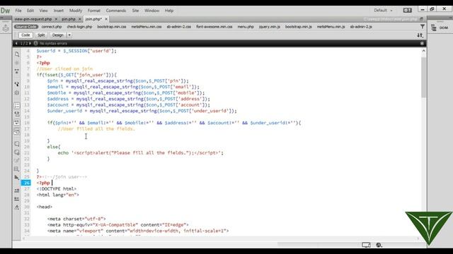 MLM(Multi Level Marketing) website using php part 16(B)- Join user смотреть онлайн