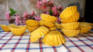 Рецепт тарталеток для салатов, закусок. Корзиночки из песочного теста  на праздничный стол