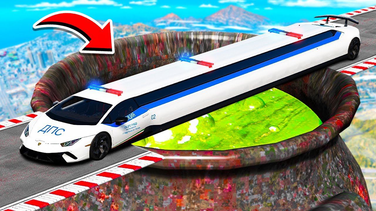 ПРОЕХАЛ КОТЁЛ С ЗЕЛЁНЫМ ЗЕЛЬЕМ НА САМОМ ДЛИННОМ ЛИМУЗИНЕ ДПС ЛАМБОРГИНИ ХУРАКАН ГТА 5 МОДЫ МУРКА смотреть онлайн