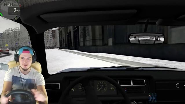 ЗИМНИЙ ДРИФТ на ВАЗ 2107 - City Car Driving с РУЛЕМ смотреть онлайн