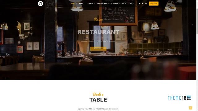 Restaurant WordPress Theme - Resca Restaurant Webster Ike смотреть онлайн
