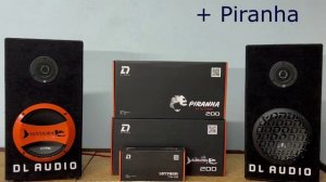 DL Audio Barracuda 200 vs Piranha 200 (Битва двух рыбок)