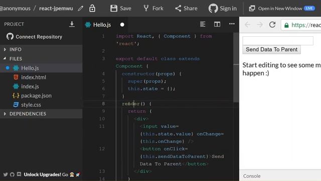 44) Pass Data from Child to Parent | Learn React js in Tamil | Code Nanban смотреть онлайн