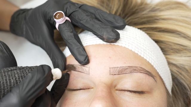 Ombre Powder Brow Tutorial Step By Step Full Procedure смотреть онлайн
