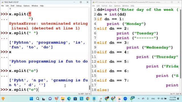 Python Summer Camp APSIS Day 3 Session 4 смотреть онлайн