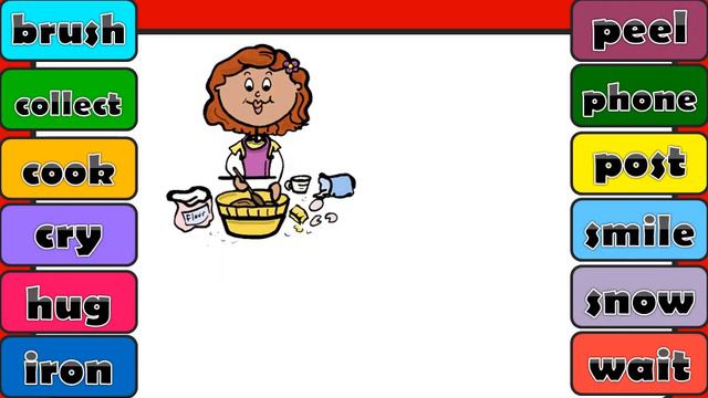Grade 4 Unit 7 past simple regular verbs game fun смотреть онлайн