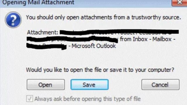 Opening Mail Attachment You Should Only Open Attachments From A Trustworthy Source смотреть онлайн