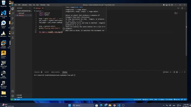 Python Project | Create Python Audio Book смотреть онлайн