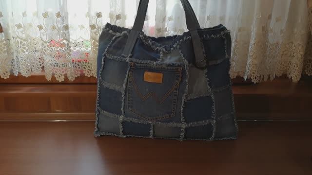 Сумка из старых джинсов #3. смотреть онлайн