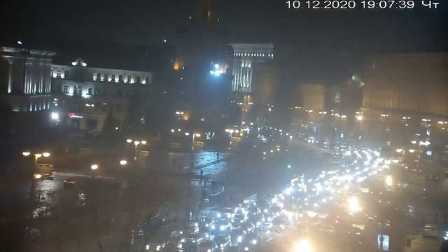 Веб-камера Киев Европейская площадь + Майдан 2020 12 11