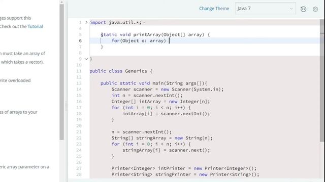 HackerRank Day 21: Generics | Java Solution смотреть онлайн