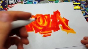 ГРАФФИТИ - KOLA  !!! КАК НАРИСОВАТЬ? !!! урок граффити graffiti logo