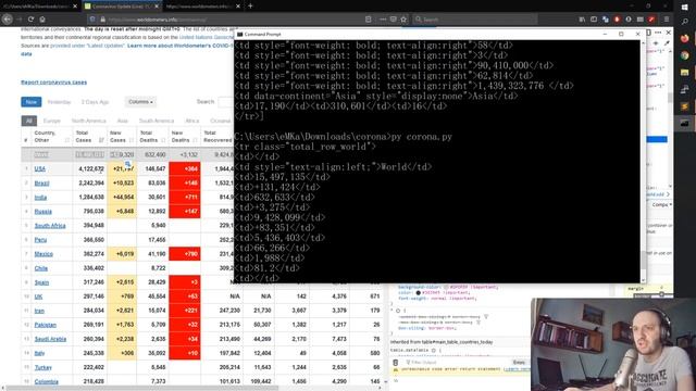 Python project N7. პითონის "შეხედულებები" კორონაზე :) смотреть онлайн