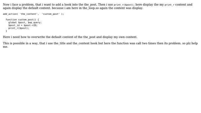 Wordpress: Wordpress add_action the_post hook смотреть онлайн