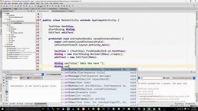 How To Edit Textview in Android смотреть онлайн