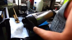 Ставим выхлоп Akrapovic на Kawasaki ZZR 1400