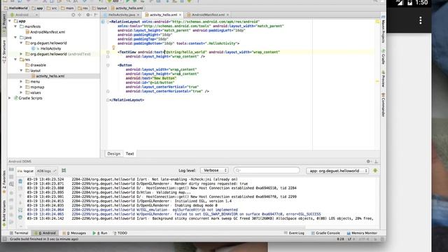 Android Studio : Helloworld avec fichiers (french français) смотреть онлайн
