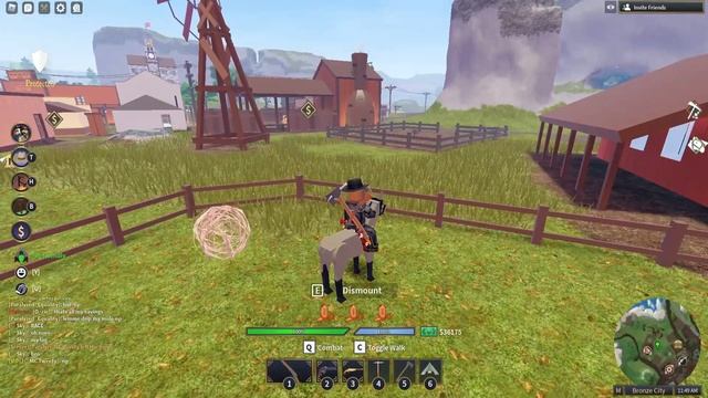 Last To Leave Circle Wins An Auction Gun - The Wild West Roblox смотреть онлайн