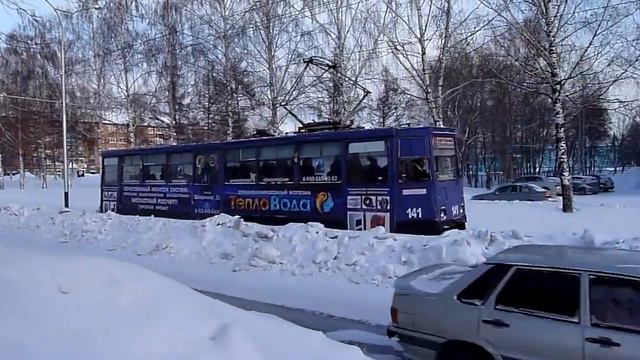 Прокопьевск трамвай 71-605( 141 на 6 маршруте ) смотреть онлайн