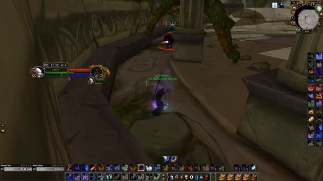 Shadow Priest Dire Maul solo gold farm - WoW Classic смотреть онлайн