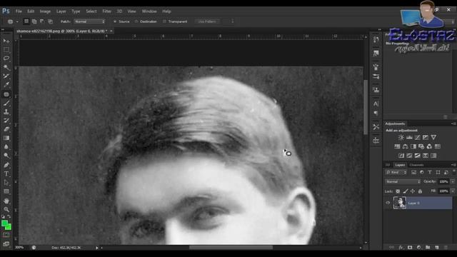 Adobe Photoshop cs6 26 patch tool كيفية استخدام وتطبيق على أداة الباتش смотреть онлайн