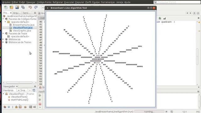 Java ASCII Text from scratch - JTextArea Bresenham's Line Algorithm test смотреть онлайн
