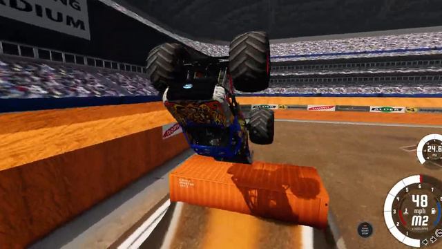 BeamNG Drive:BeamNG стадион 2022 год 25 Монстр Траков 2 часть смотреть онлайн