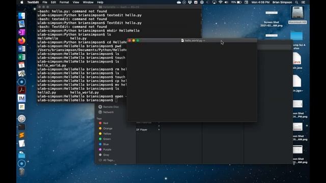 Command Line and Python: Mac смотреть онлайн