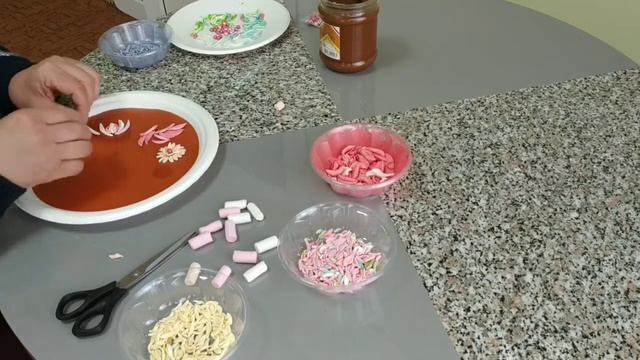 цветы из маршмеллоу. сладкие картинки. смотреть онлайн