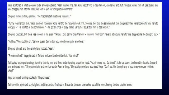“You Came Back to Me” by T. Bryson (Chapter 8) (Mass Effect fan-fiction) смотреть онлайн