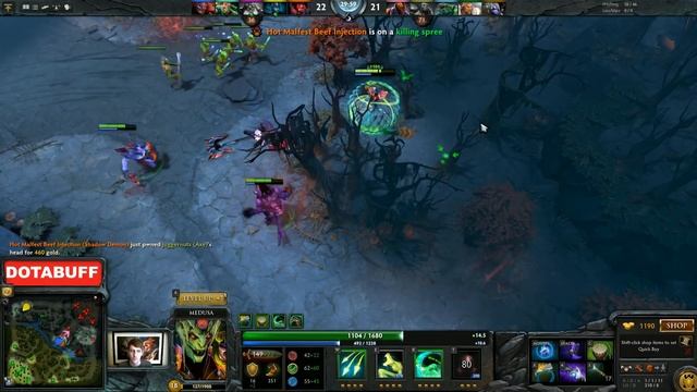 Dota 2 Purge plays Offlane Medusa смотреть онлайн