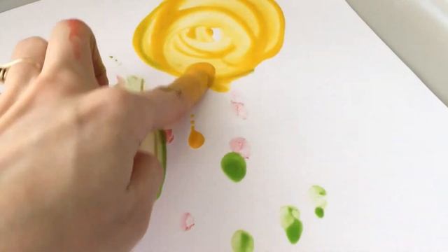 Пальчиковые краски для малышей. Рисуем пальчиками. Учимся рисовать смотреть онлайн