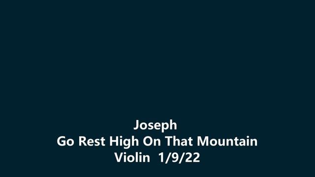 Go Rest High   Violin