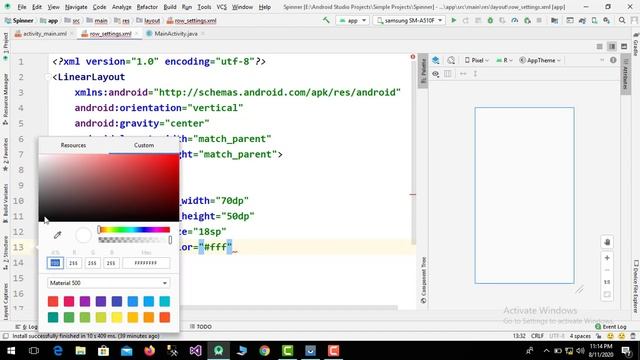 How to create Spinner in Android Studio | spinner in android studio смотреть онлайн