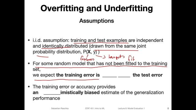 8.1 Intro to overfitting and underfitting (L08: Model Evaluation Part 1) смотреть онлайн