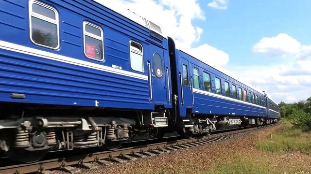 ТЭП70-0489 с круизным туристическим поездом "Жемчужина Кавказа" смотреть онлайн