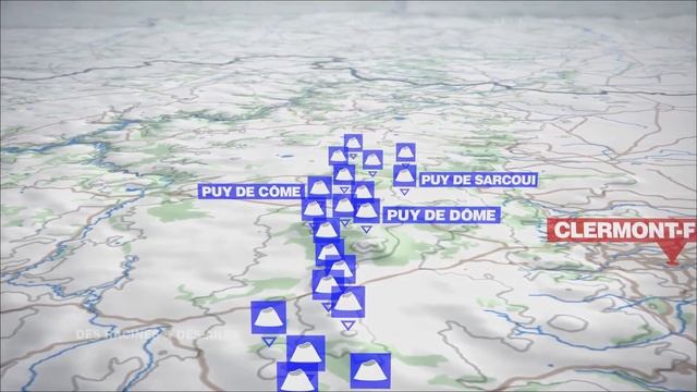 Du Sancy au Puy de Dôme, la chaîne des Puys vue du ciel смотреть онлайн