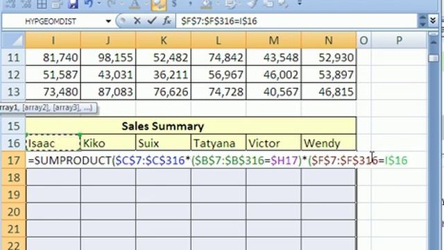 You Tubers Love Excel#11: Pivot Table, SUMPRODUCT & SUMIFS смотреть онлайн