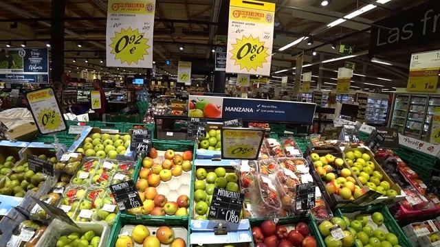 ЦЕНЫ В ИСПАНИИ на продукты, еду в Карфур Валенсия. Закупка. Путешествие на машине
