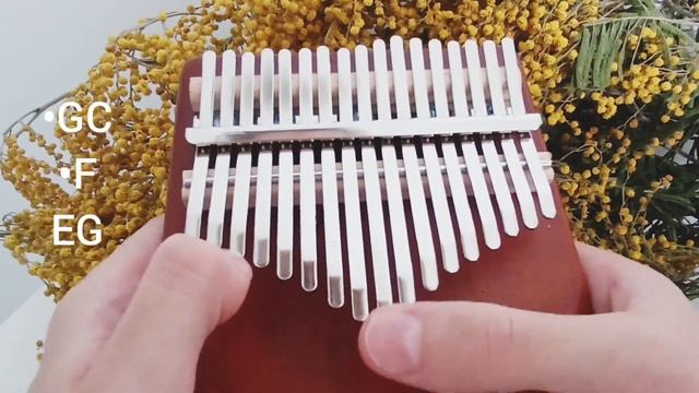 Greensleeves / Зелёные рукава. Kalimba for begginers + tabs. Калимба для начинающих + табы. смотреть онлайн