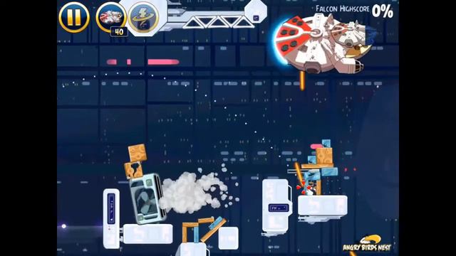 Angry Birds Star Wars 4-33 Cloud City Millennium Falcon Gold Medal смотреть онлайн