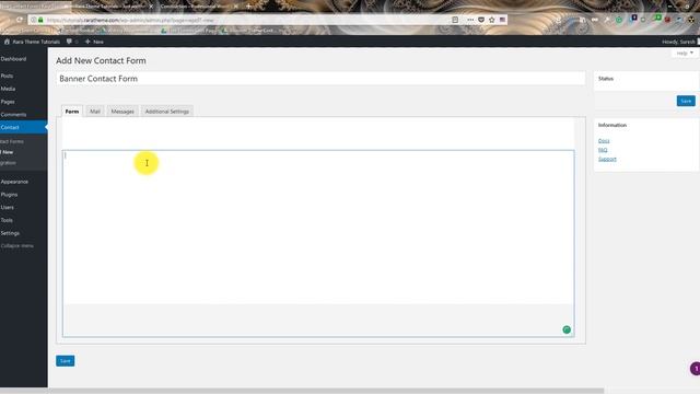 Step 3: Creating Banner and Contact Form | Construction Landing Page WordPress Theme смотреть онлайн