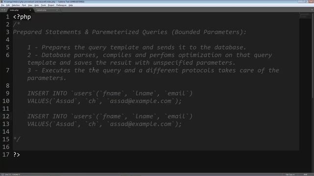 PHP Procedural & MySQLi Lesson 45: Introduction to Prepared Statement (Urdu/Hindi) смотреть онлайн