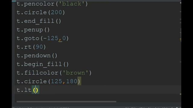 Draw happy emoji using Turtle Python смотреть онлайн