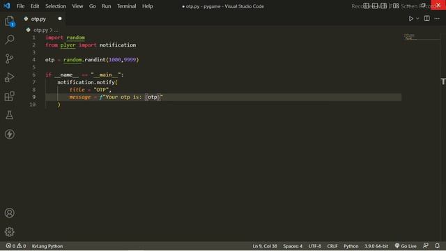 Otp generator in python #coding #pythonprogramming #pythontutorial #python3 #pythonforbeginners смотреть онлайн